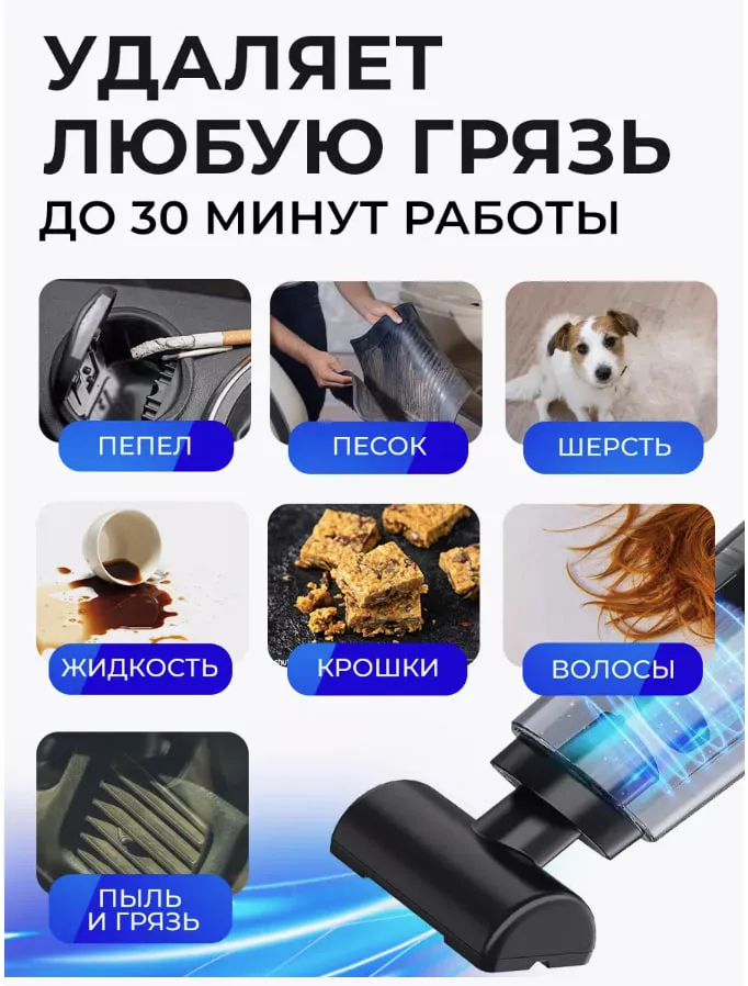 Мощный пылесос для автомобиля